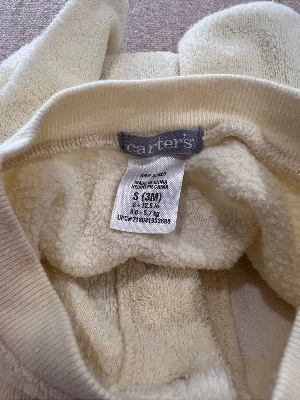 Baby 3 Piece Bundle of 3 Onesies in Size 3 Months Footed Onesies Cozy Bundle